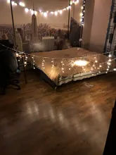Curtain-Lights Led Icicle Christmas-Street-Garland Home-Decortion Garden Outdoor Party