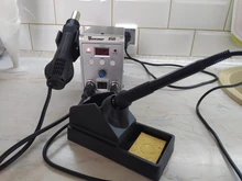 Estación de soldadura 2 en 1, 8586, 760W, 220V, pistola de aire caliente, soldadura de hierro SMD, BGA refundido, herramientas de reparación de soldadura