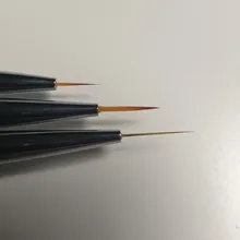 3 unids/set delineador para decoración de uñas pintura bolígrafo 3D consejos de acrílico DIY pinceles para Gel UV dibujo de línea de red manicura herramientas