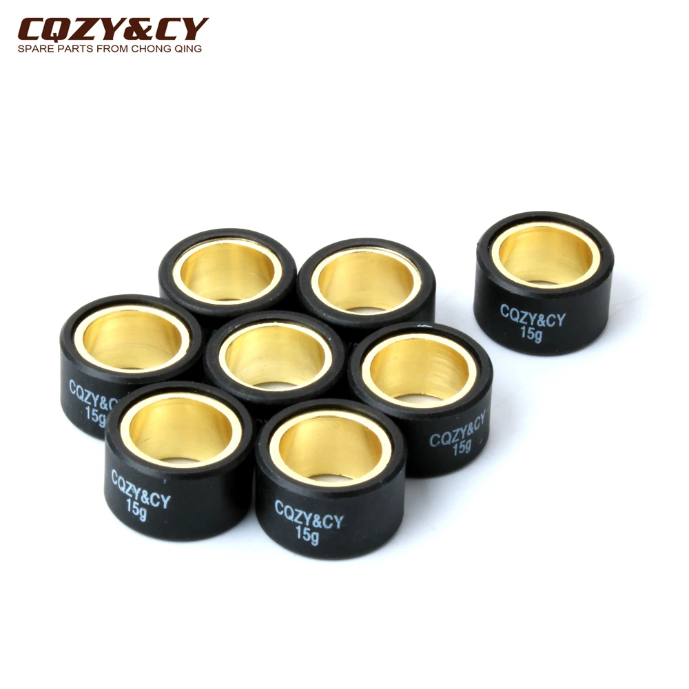Color : 12G ZHIMING ss 8pc Variator Racing Roller Weights 25x15 Fit for Yamaha Yp Majesty Abs 400cc Xp T-Max 500cc 530cc Kymco Ak550 