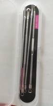 Agujas de acero inoxidable para eliminación de acné, herramientas para quitar espinillas y espinillas, cuidado de la piel Facial, limpiador de poros faciales, 4 Uds.
