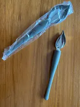 Lápiz antideslizante para decoración de Chef, accesorios de acero inoxidable, Mini cuchara portátil para pintar salsa, café, cocina y hogar