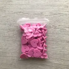50pcs de goma / metal Pin Backs corazón broche de hebilla botón broches collar de bricolaje hebilla accesorios para la mujer que hace resultados joyería