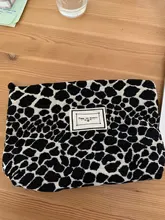 PURDORED-Bolsa de maquillaje grande con patrón de cebra, neceser de viaje, caja de belleza maquillaje, organizador, embrague, 1 ud.