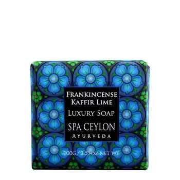 

Luxurious soap "Incense and kafry lime"