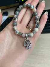 Pulsera de cuentas de Buda de Lotus Ohm, piedra Natural hecha a mano, piedra de cebra rosa, amuleto de loto, para hombres y mujeres, regalos de joyería de Yoga