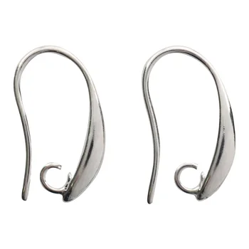 

4ar264 base for earrings-hook with loop, 4 pcs/pack, Astra (Silver)
