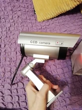 Cámara falsa simulada cámara de vigilancia CCTV DE SEGURIDAD impermeable con luz Led cámara de simulación Interior Exterior