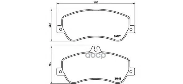 Колодки Тормозные Mercedes Glk X204 2.2-3.5 Передние Brembo P50086 Brembo арт. P50086