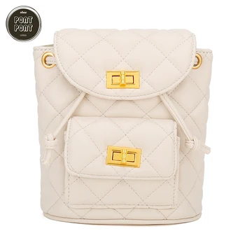 

Fashion Female Backpack PU Leather Bag For Women Luxury Designer Chains Strap Backpack Bucket Big Bag Safe sac a main femme bols