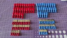6,3mm azul mujer/hombre Spade eléctrico aislado conectores de virola