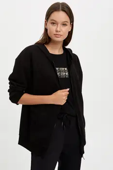 

DeFacto Fermuar Detaylı Kapüşonlu Sweatshirt-S3708AZ20AU