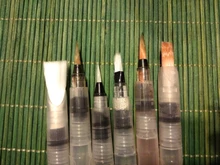 Pincel de acuarela autohumectante de nailon suave, 6 uds., pincel de agua para caligrafía, Gouache acrílico, suministros de arte de pintura