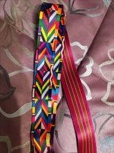 Bolso de hombro con correa ancha para mujer, bandolera, a rayas, ajustable, accesorios