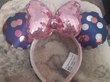 2021 Disney Mickey orejas diadema lentejuelas arcos orejas traje diadema Peter Pan tocado Cosplay felpa adultos/niños diadema regalo