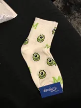 Disney Girl-Calcetines de algodón con dibujos de animales para mujer, medias divertidas de tubo para adultos