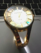 Reloj de pulsera de cuarzo para mujer, accesorio de marca superior de lujo, con esfera de oro