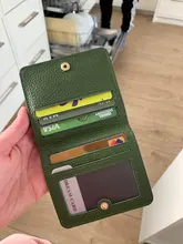 Wallet Ladies Card-Holder Cowhide Genuine-Cow-Leather Fashion Simple Slim New-Arrival