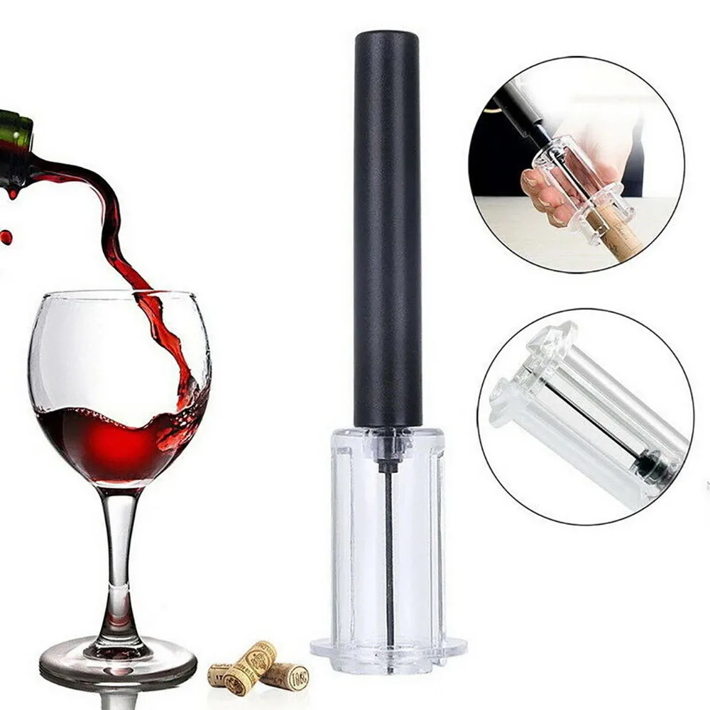 

20PCs/Pack Pressure Corkscrew Pump Popper Red Wine Bottle Opener Remover Cork Out Tools small europ