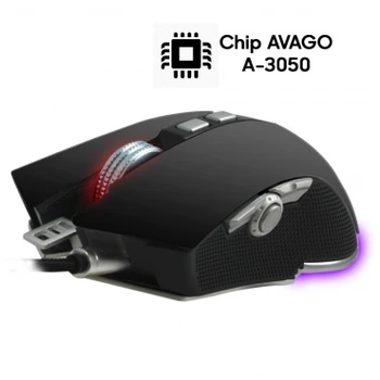 

Woxter Stinger RX 1500 M Black - Ratón Gaming PC, Leds, 4000 DPI, A3050, 8 Botones programables, Compatible con PS4