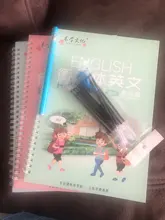 Juego de 3 Libros de escritura reutilizables en inglés para niños, libro para Aprender caligrafía, alfabeto, práctica, juguete para chico