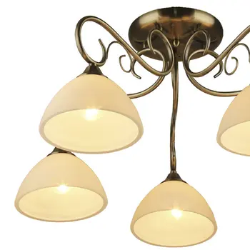 

Ceiling interior chandelier Alma in the style of art deco, 60 W, e27, for 5 lamps