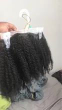 Extensión de pelo rizado Afro para mujeres negras, cabello humano Remy de 8-20 pulgadas, Color Natural, Janin, gran oferta