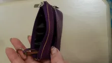Monedero de cuero para hombre y mujer, Cartera de mano, portallaves con cremallera, pequeño, suave, negro, rojo y Beige