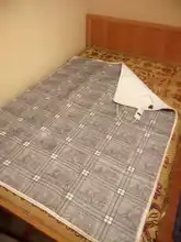 Manta más gruesa eléctrica, calentador de doble cuerpo, manta calefactable de 150x120cm, termostato, calefacción eléctrica