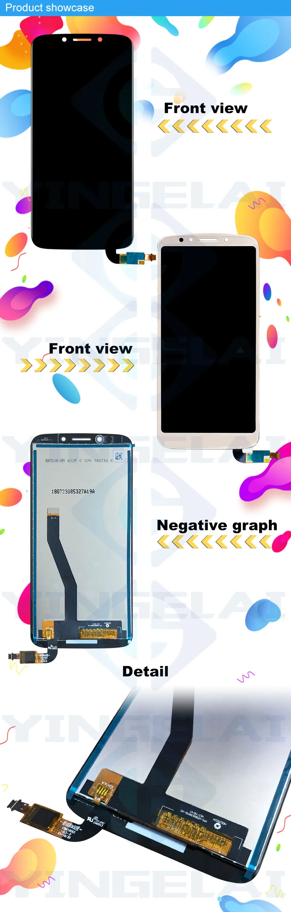 20 шт для Motorola для Moto E5 PLAY GO XT1920 lcd дисплей кодирующий преобразователь сенсорного экрана в сборе для Moto E5PLAY Go дисплей корабль DHL