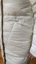 Luzuzi-Chaqueta de plumón de doble cara con cuello alto para mujer, Parkas largas acolchadas cálidas con doble botonadura de plumón de pato blanco para invierno