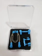 Dental matriz transversal contorno Clip con resorte de Metal anillos dentista herramientas de laboratorio Dental instrumento