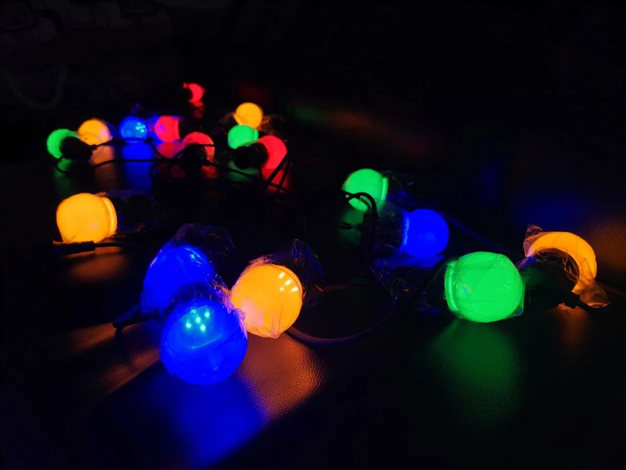 IP65 LED Globe G50 Multicolor Bulb String Connectable Outdoor Colorful String Lights For Decorative Wedding Christmas Garland fairy light tree