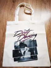 Bolso de compras con estampado de dibujos animados para niñas, bolsa de mano con estampado de baile sucio, Hip Hop, informal, a la moda