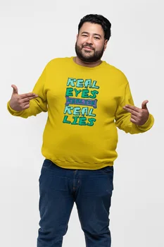 

Angemiel Wear Real Eyes Realize Yellow Men 'S Sweatshirt