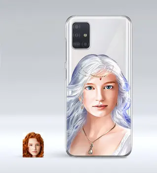 

Personalized Women 'S Abstract Caricature Of Samsung Galaxy A51 Thin Transparent Silicone Phone Kapağı-19