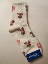 Disney Girl-Calcetines de algodón con dibujos de animales para mujer, medias divertidas de tubo para adultos