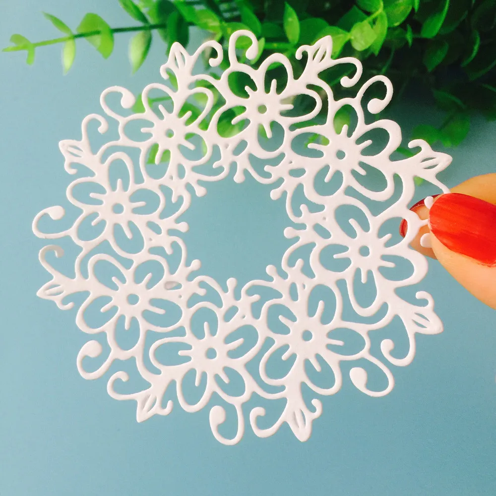 Circle Frame Cutting Dies Stencil DIY Scrapbooking Album Embossing Paper Card