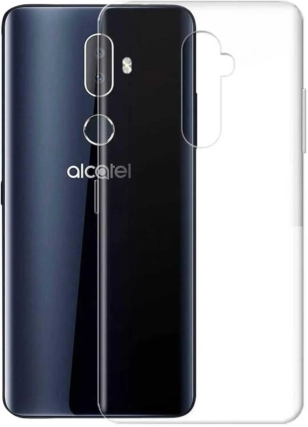 Прозрачный гелевый Чехол-подставка из ТПУ для Alcatel 3V