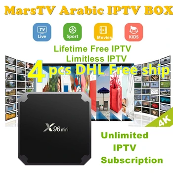 

DHL Free Shipping 4 pcs Android Arabic TV BOX Free Forever
