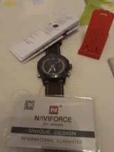 NAVIFORCE relojes deportivos para hombre superior de la marca de lujo de Cuero militar de los hombres reloj de pulsera de cuarzo Digital cronógrafo reloj Masculino