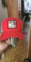 Capslab-Gorra de malla con diseño de Bugs Bunny para hombre y mujer, gorro de béisbol con diseño de pantera ajustable, de dibujos animados Snapback, unisex