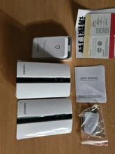 Wireless Doorbell Battery Receiver Self-Generating Remote Waterproof Veryhome Buttonus