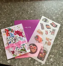 Pegatinas de acuarela para regalo de Año Nuevo, 33 Uds., cuaderno de muñeco de nieve para invierno, planificador de álbum de recortes, autocollar, pegatina naklejki