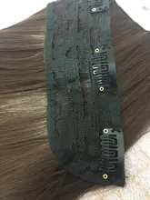 Blonde Hair Synthetic-Hair-Extension False Clip-In Brown Straight Black Long Women WERD