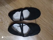 USHINE-Zapatillas planas de Yoga para gimnasio, zapatillas de Ballet de lona blancas, rosas, blancas y negras para niñas y mujeres