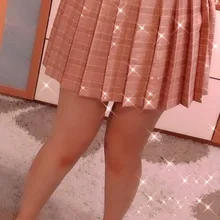 Harajuku negro faldas de verano 2020 de cintura alta Anime faldas Kawaii uniforme de la escuela Mini blanco rosa falda escocesa plisada