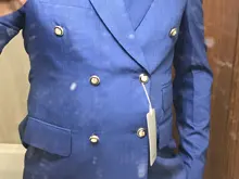 Cenne Des Graoom-traje a cuadros para hombre, doble botonadura, dos piezas, ajustado, alta calidad, para fiesta de boda, traje de cantante, DG-188