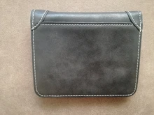 Cartera corta de cuero recubierto para hombre, billetera Retro triple Vertical, billetera coreana para jóvenes, varias tarjetas, 2020