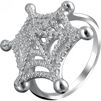 

Esthete ring Web with cubic zirconia and Swarovski crystal in silver